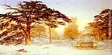 Park Canvas Paintings - Untrodden Snow, The Terrace, Holland House, Three Miles From Charing Cross - Holland Park